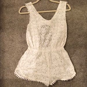 White Lace Romper
